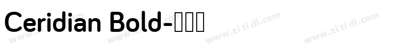 Ceridian Bold字体转换